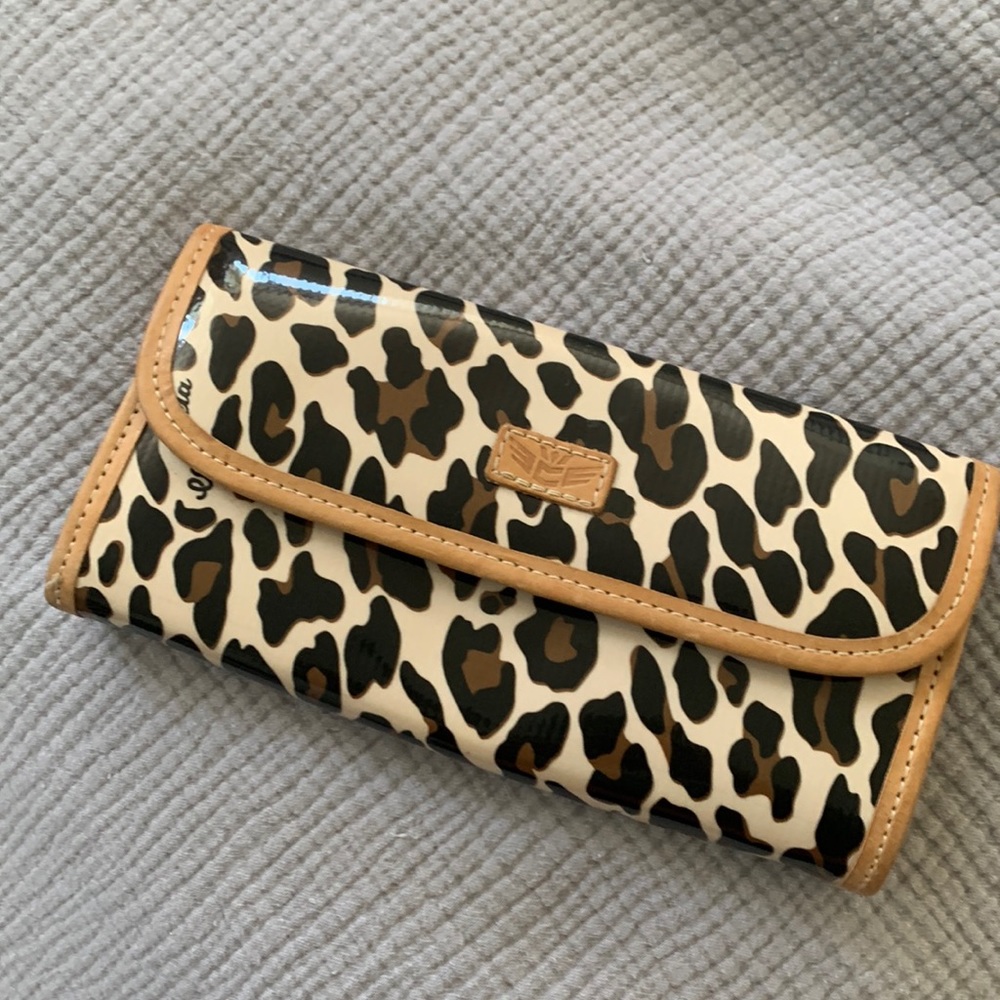 Mona Brown Leopard Go-To Clutch by Consuela